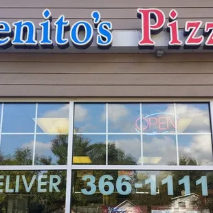 the front of a restaurant