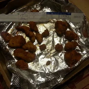 Is this an order of 8 Boneless Wings? I don't think so. Not pleased with this at all.