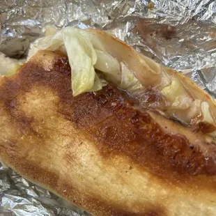 Burned bottom of Turkey &amp; Cheese Sub