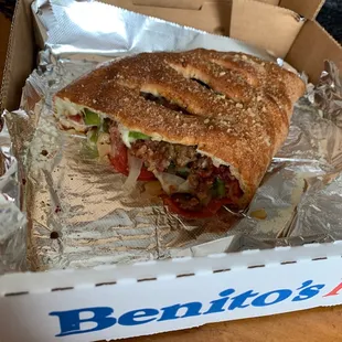 a sandwich in a box
