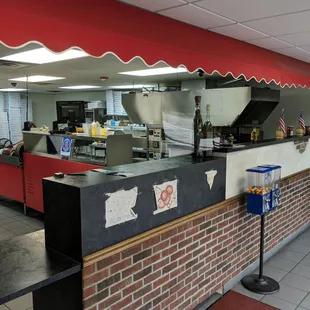 the kitchen