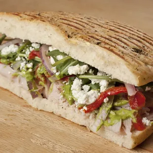 a cut in half sandwich