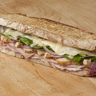a cut in half sandwich