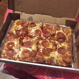 Deep dish pepperoni, hits the spot!
