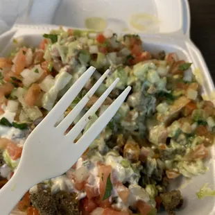 Ugh I was so hungry that I ate part of my fork