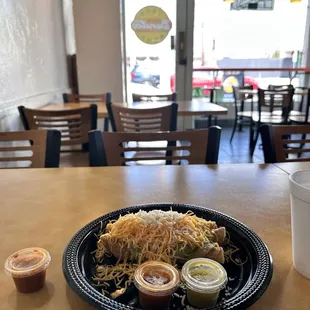 Three (3) Rolled Tacos (with Guacamole &amp; Cheese)