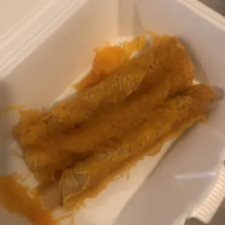 Three (3) Rolled Tacos (with Guacamole & Cheese)