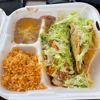 #3 Beef Taco and Cheese Enchilada