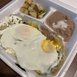 Chilaquiles plate