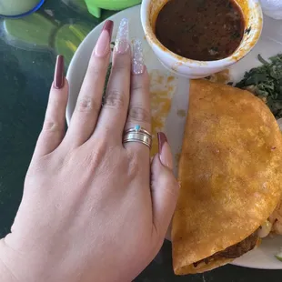 Just for reference... the tacos are HUGE!