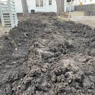 This is how they left my yard before calling me for payment the next morning. Unreal.