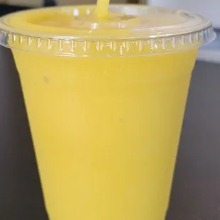 Mango smoothie is super sweet, more sugar than any real fruit
