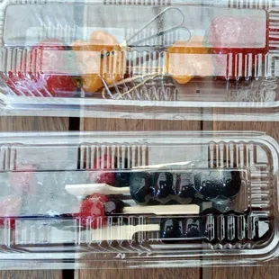 Japanese strawberries w/ Tangerine  Blackberries &amp; Raspberries