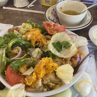 a plate of salad