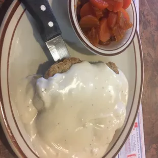 Country fried steak. Was pretty good.
