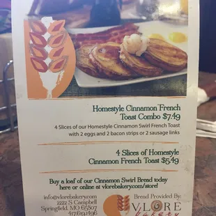 This special's always on the tables too..