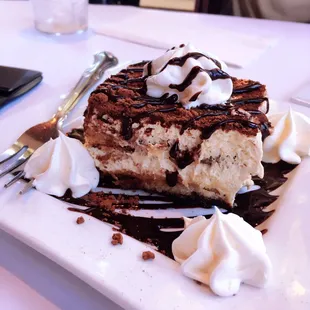 a piece of dessert on a plate