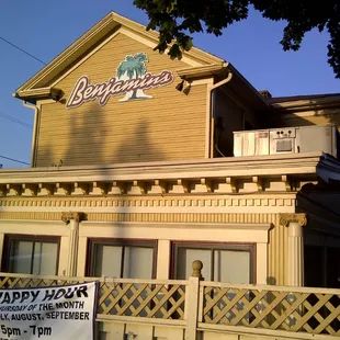 the front of the restaurant