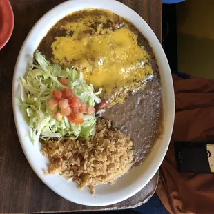 Cheese Enchilada Plate