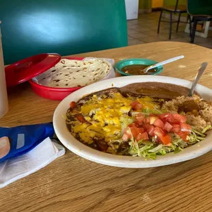 Cheese Enchilada Plate