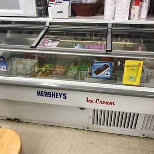 a display of ice cream
