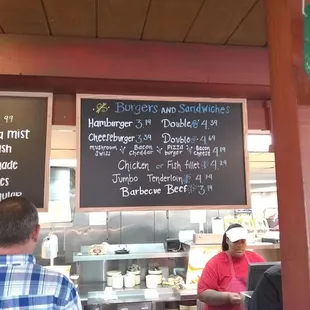 Menu board