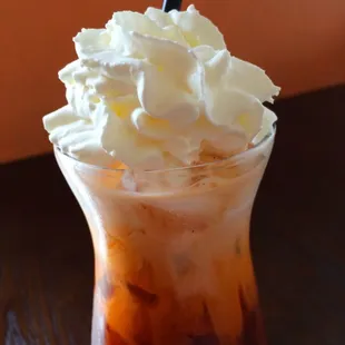 Thai iced tea.