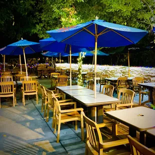 Outdoor patio seating