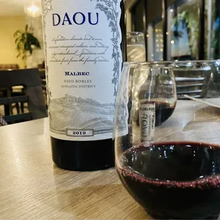 You can bring your own wine (corkage fee)