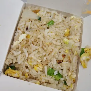 upgraded to fried rice for $2, not bad