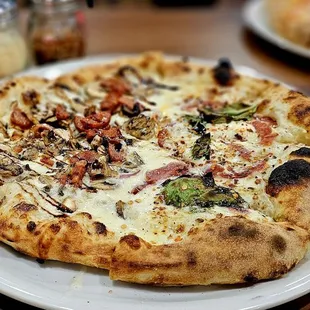 half Shroomin&apos; and half Hot Honey Ricotta