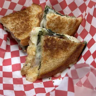 The Artichoke and Bacon Grilled Sandwich from Benjie's Munch