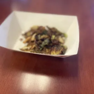 This is the crispy Brussels side, it's small as it was part of the Culinaria restaurant week menu.