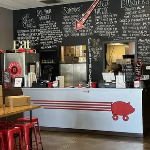 Menu to place your order