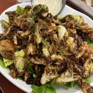 Crispy Brussels Caesar Salad