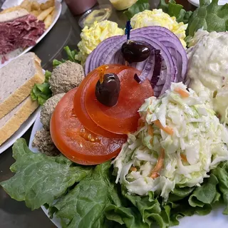 Chopped Liver and Egg Salad Plate