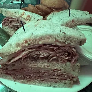 5. Corned Beef, Pastrami and Swiss Triple Decker