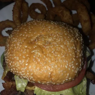 Avocado and Bacon Cheeseburger