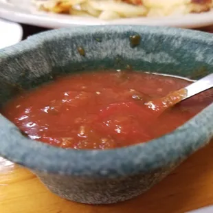 Homemade salsa, worthy of a photo shoot!