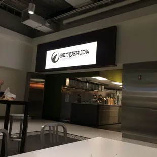 Storefront inside of the station