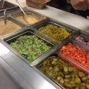 More fresh vegetable options