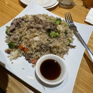 Fried Rice and steak