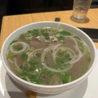 Pho Beef/ rare steak