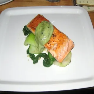 Pan-Seared Salmon and Bok Choy
