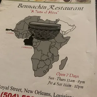 Menu Cover