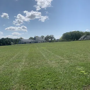 View from the walking trail and the big field available