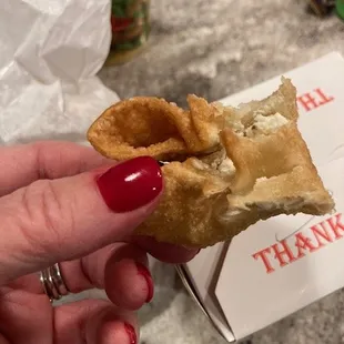 Hot satisfying crunch &amp; savory cream cheese.