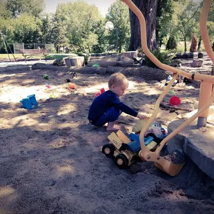 Large sand area