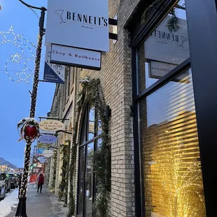 the outside of the building