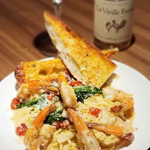 Prawns linguine I was shook with the size of the prawns